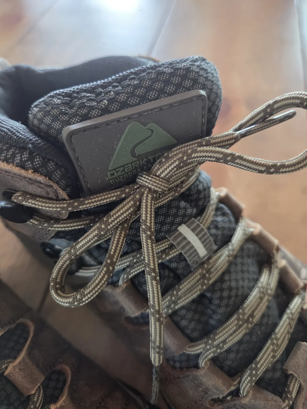 Ozark Trail Brown and Black Men's Hiking Boots
